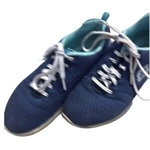 Skechers Skech-Air Women Navy Blue Teal Gel Infused Memory Foam Sneakers